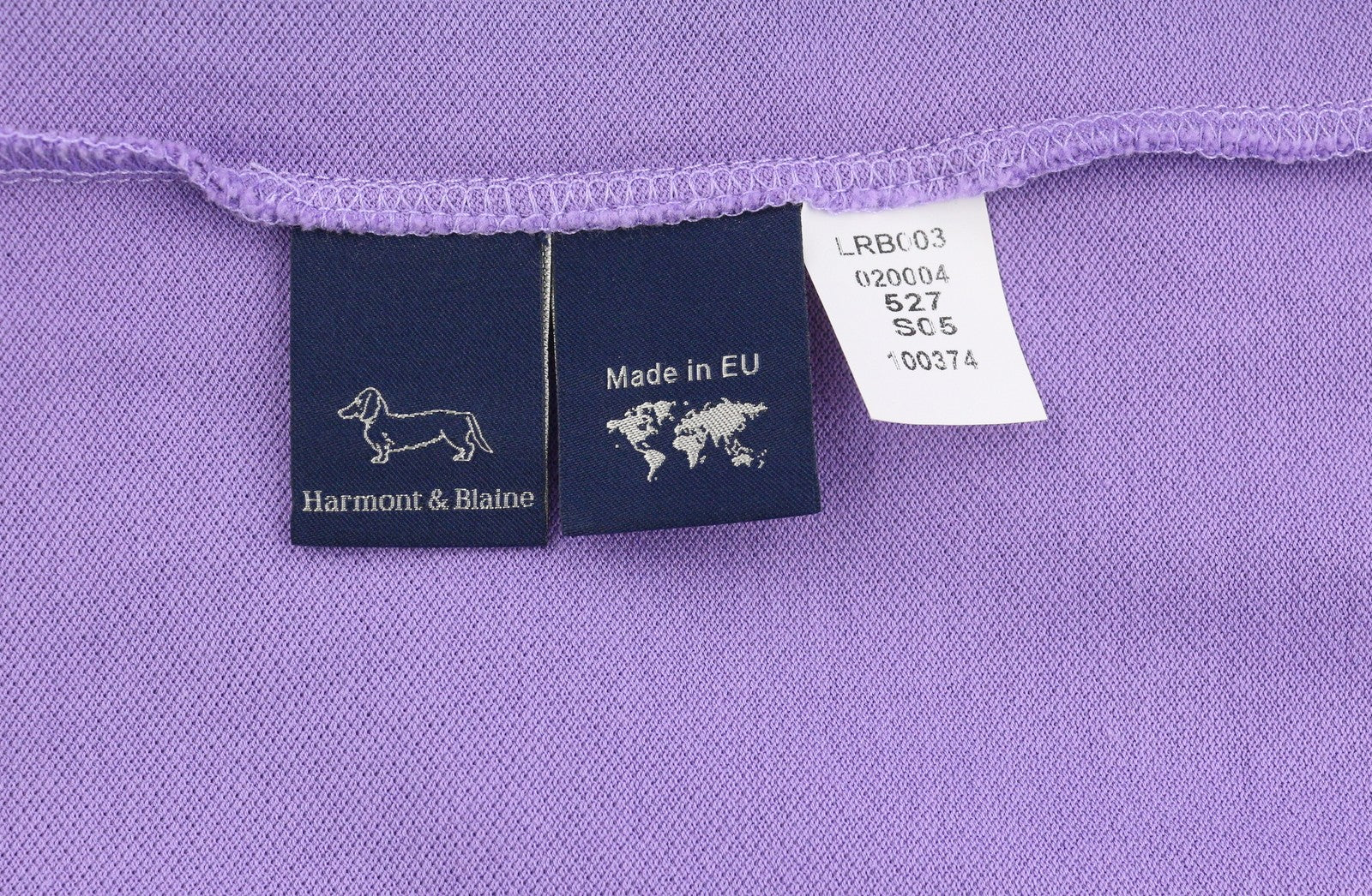 HARMONT & BLAINE Regular Fit Men Polos L Purple Violet Short Sleeve T-Shirt