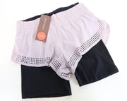 SWEATY BETTY Aerial Women's Shorts S Purple Lightweight Dance 2in1 Stretch