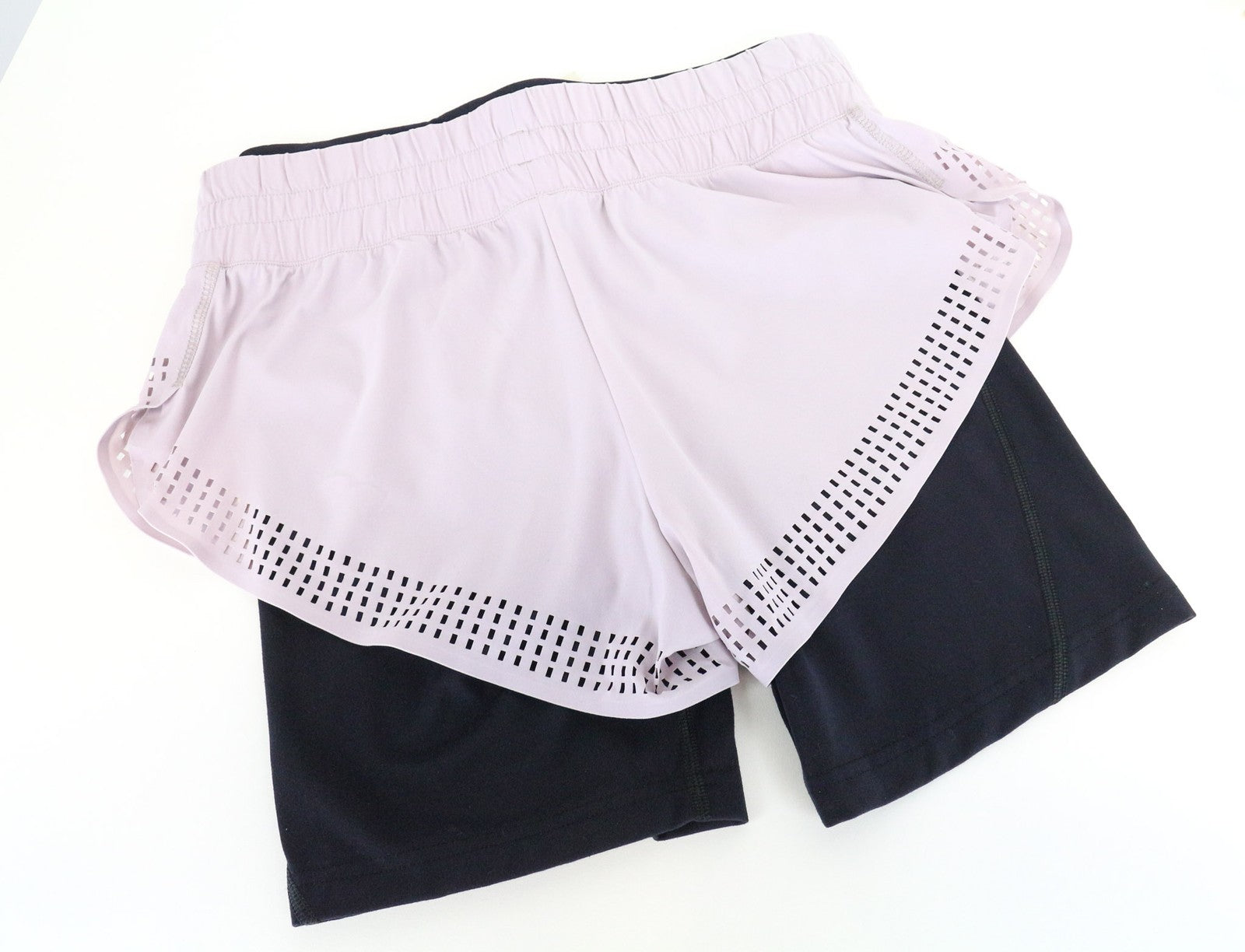 SWEATY BETTY Aerial Women's Shorts S Purple Lightweight Dance 2in1 Stretch