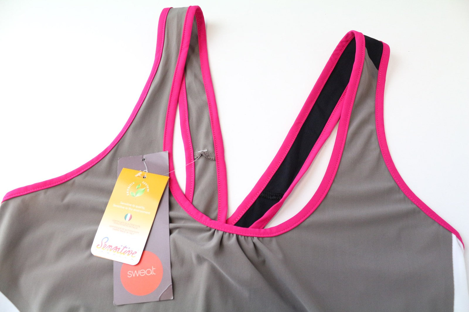 SWEATY BETTY Race Overvest Women's Gym Top L Brown Sleeveless Training Pullover