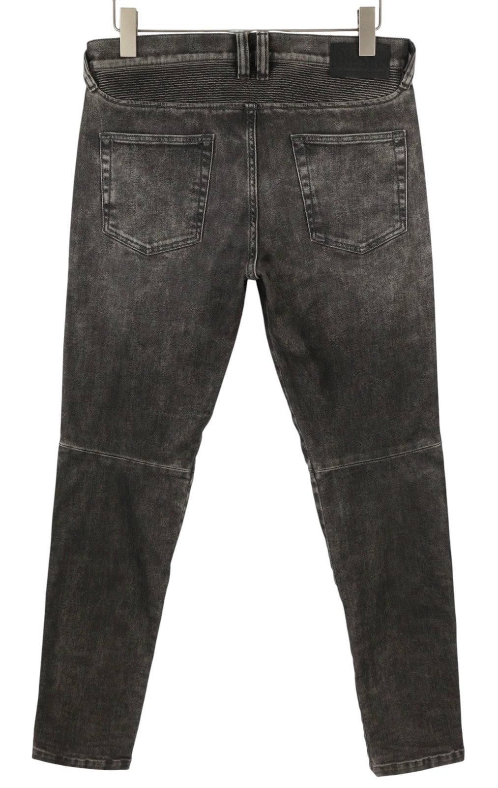 DIESEL D-Dean 009LI Men Jeans W32/L32 Black Faded Slim Fit Stretch Zip Fly Biker