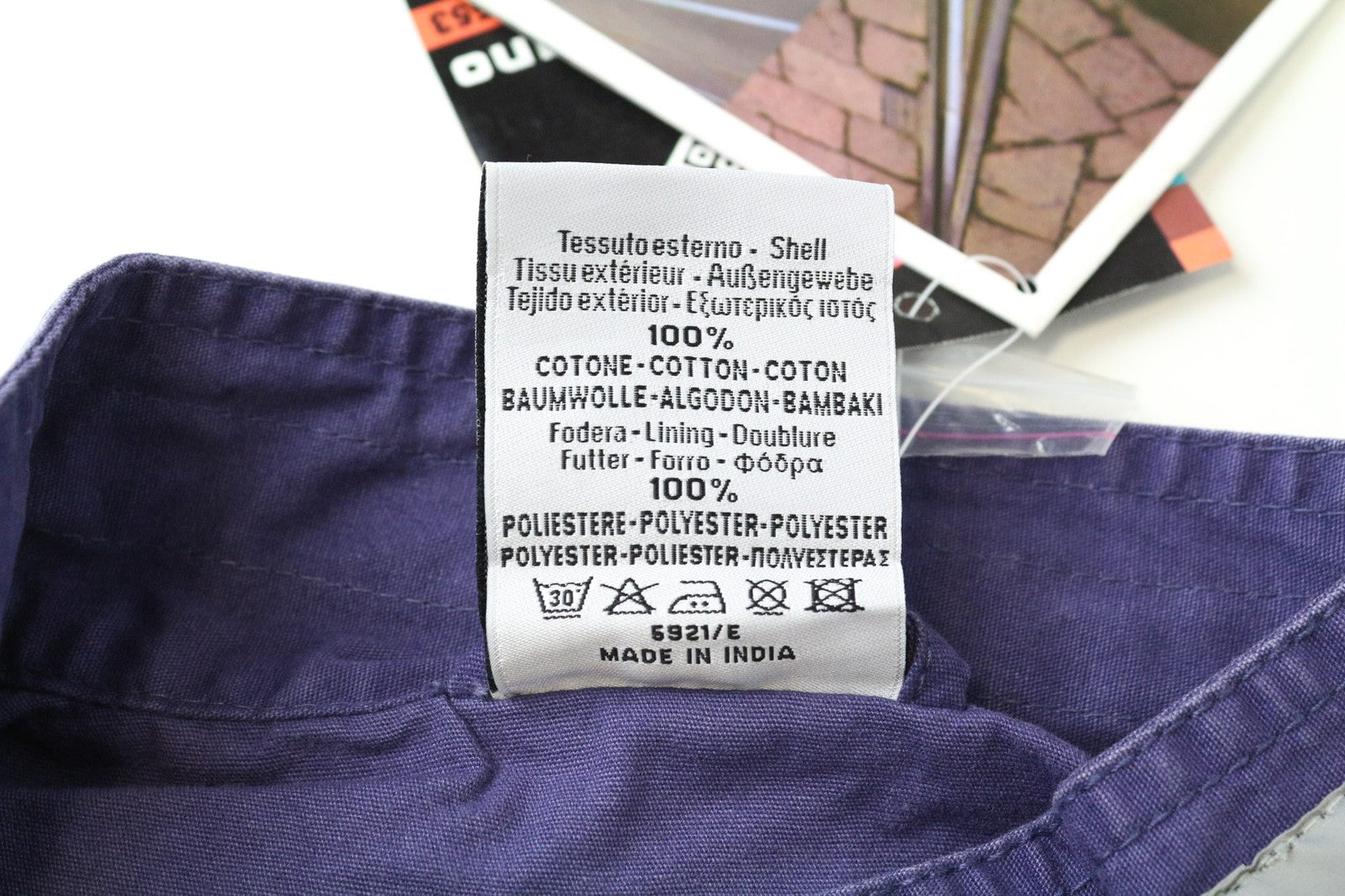 TUCANO URBANO Shorty Women's Jacket IT40 Purple Cotton Zipped Moto Lined Coat