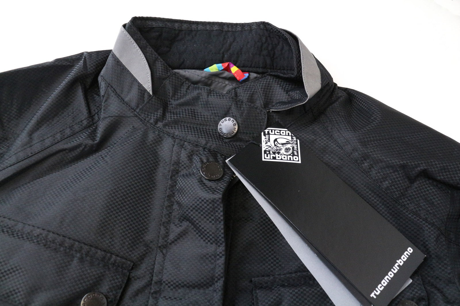 TUCANO URBANO Tina Women's Jacket IT44 Black Windbreaker Lined Moto Armour