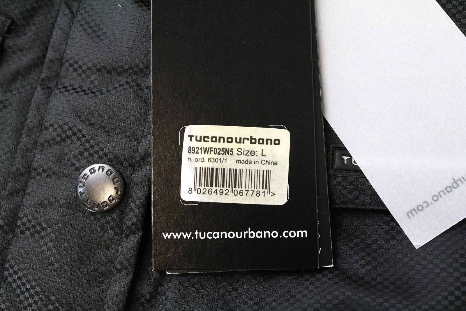 TUCANO URBANO Tina Women's Jacket IT44 Black Windbreaker Lined Moto Armour