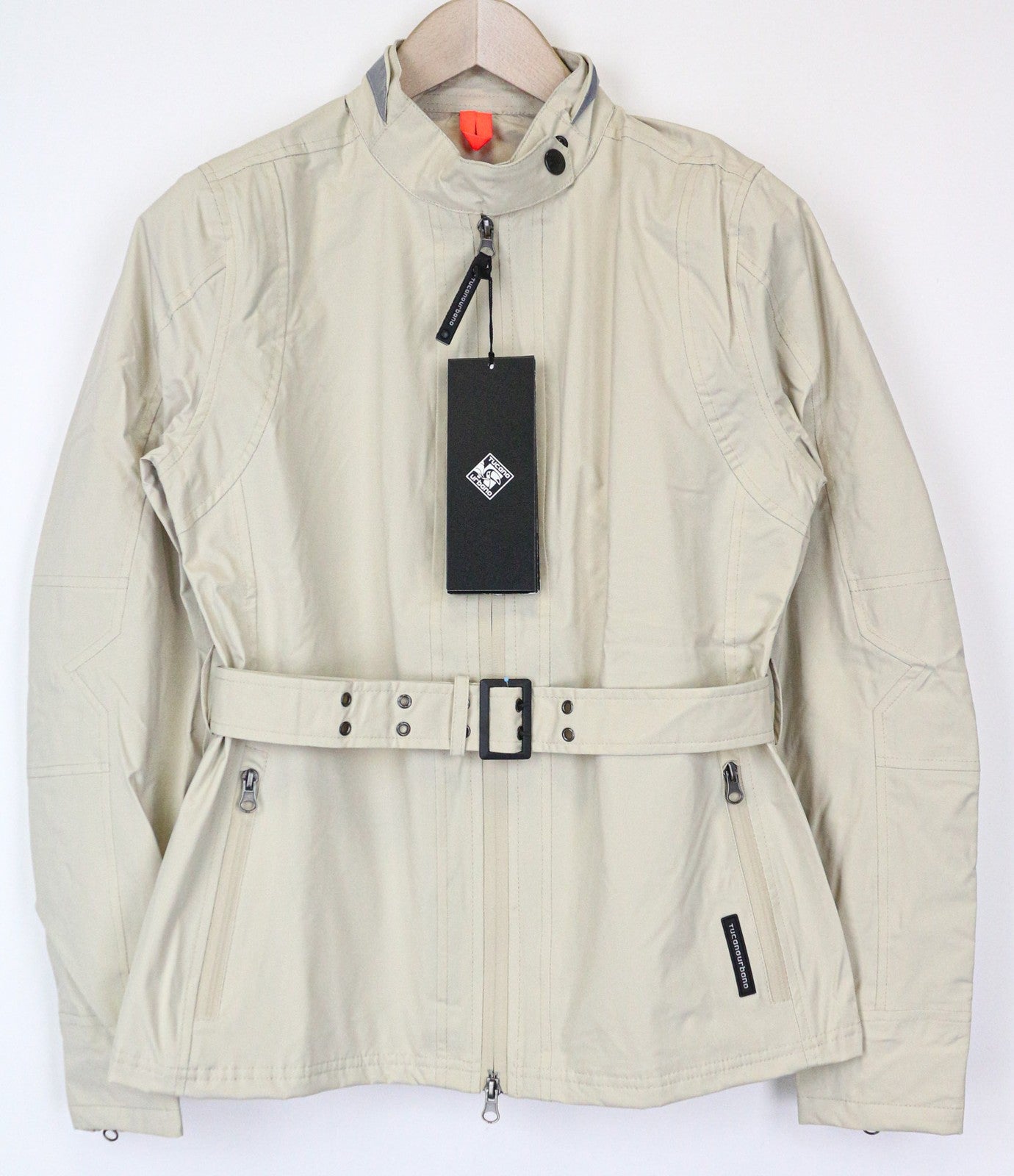 TUCANO URBANO Beatrix Women's Jacket IT42 Beige Waterproof Moto Belted Coat
