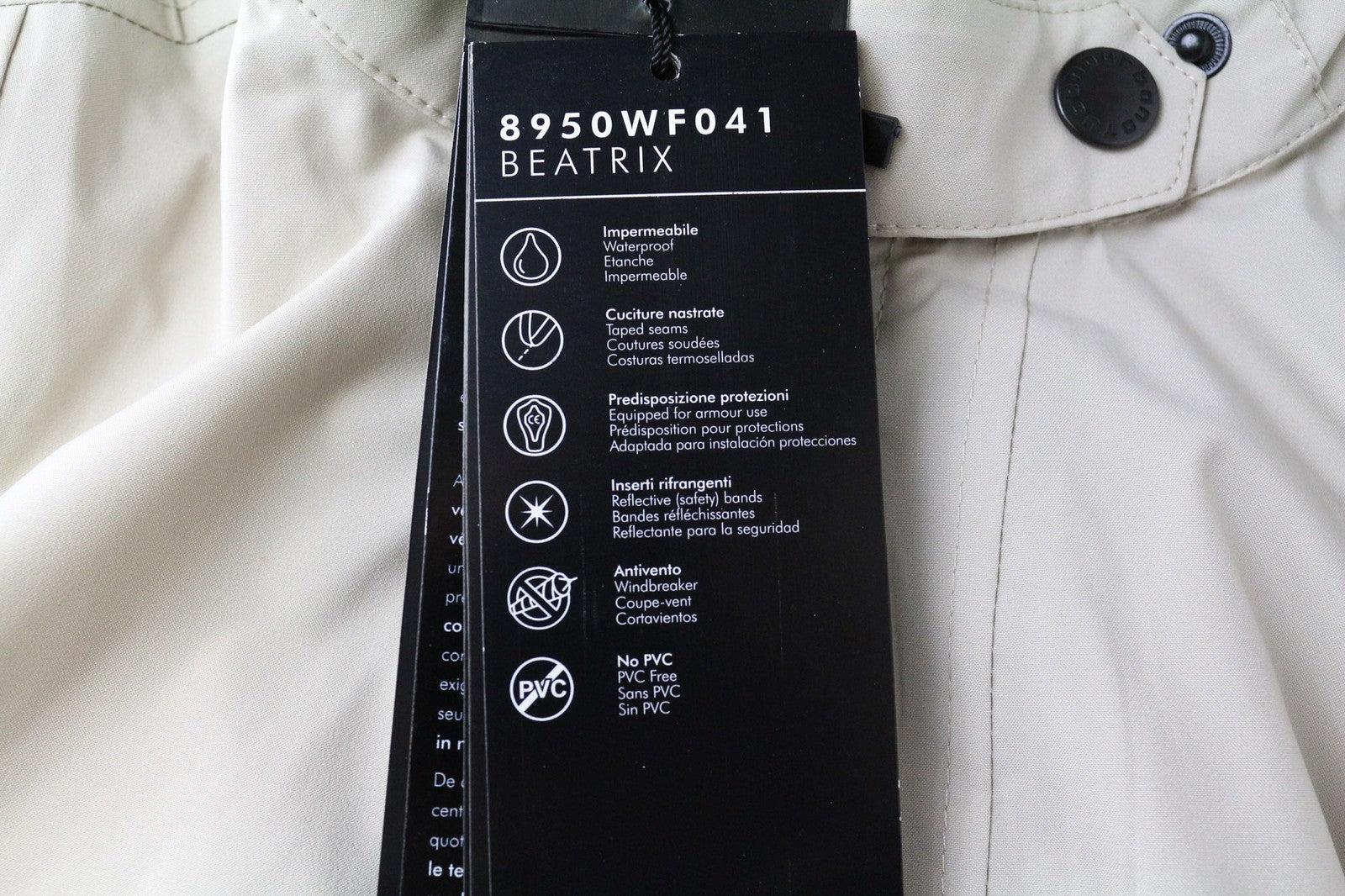 TUCANO URBANO Beatrix Women's Jacket IT42 Beige Waterproof Moto Belted Coat