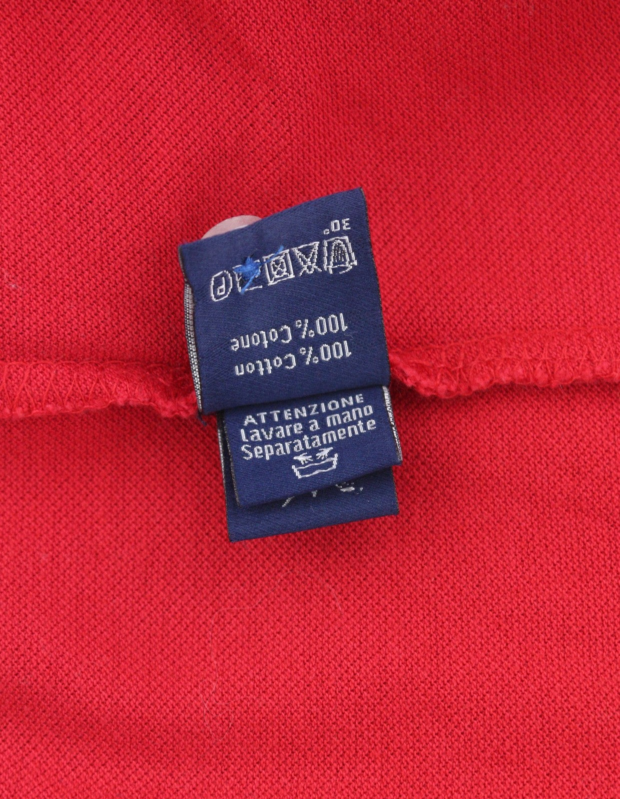 HARMONT & BLAINE Narrow Fit Men Polos L Red Half Button Short Sleeved T-Shirt