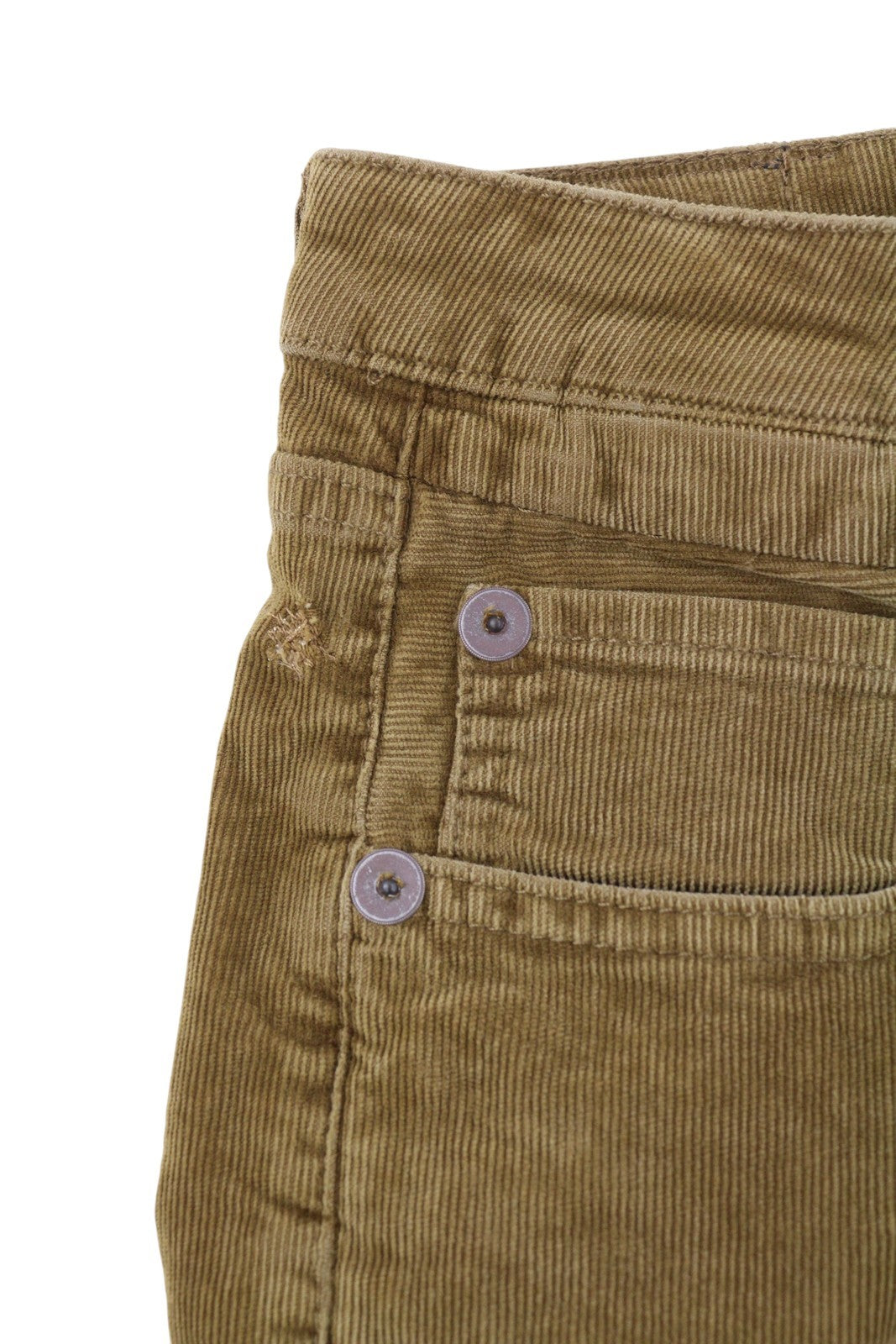 R13 Boy Straight Women Trousers 27 Golden Brown Stretch Cord Cropped Zip FW25