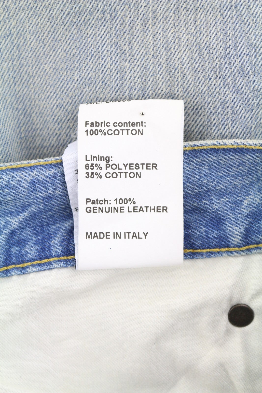 R13 Cross Over Women Jeans 23 Merrin Blue Faded Asymmetric Straight PF25 RRP795