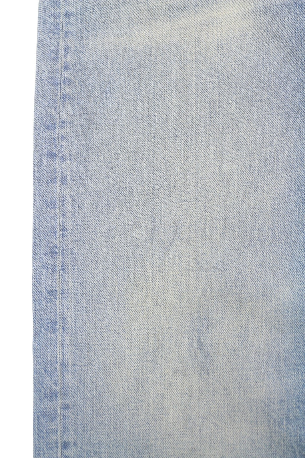 R13 X-BF Women Jeans 27 Merrin Blue Whiskers Faded Cropped Zip Fly Denim PF25