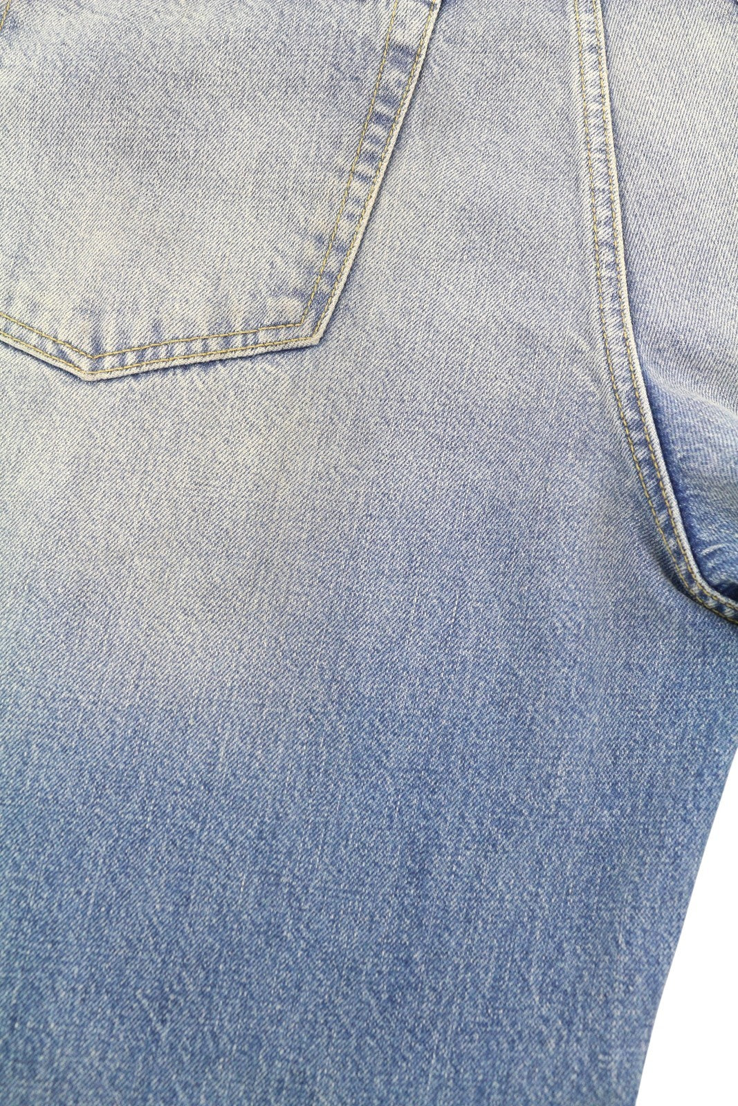 R13 D'Arcy Loose Men Jeans 33 Veiled Blue Whiskers Faded Dirty Look Zip SS25