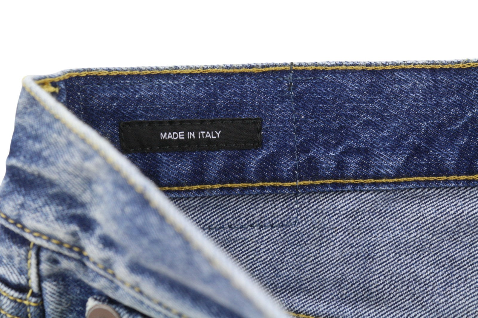 R13 Romeo Women Jeans 29 Kutton Blue Whiskers Faded Cropped Straight Fit FW25