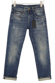 R13 Cuffed Boy Straight Women Jeans 24 Adelaide Stretch Selvedge Limited PF25