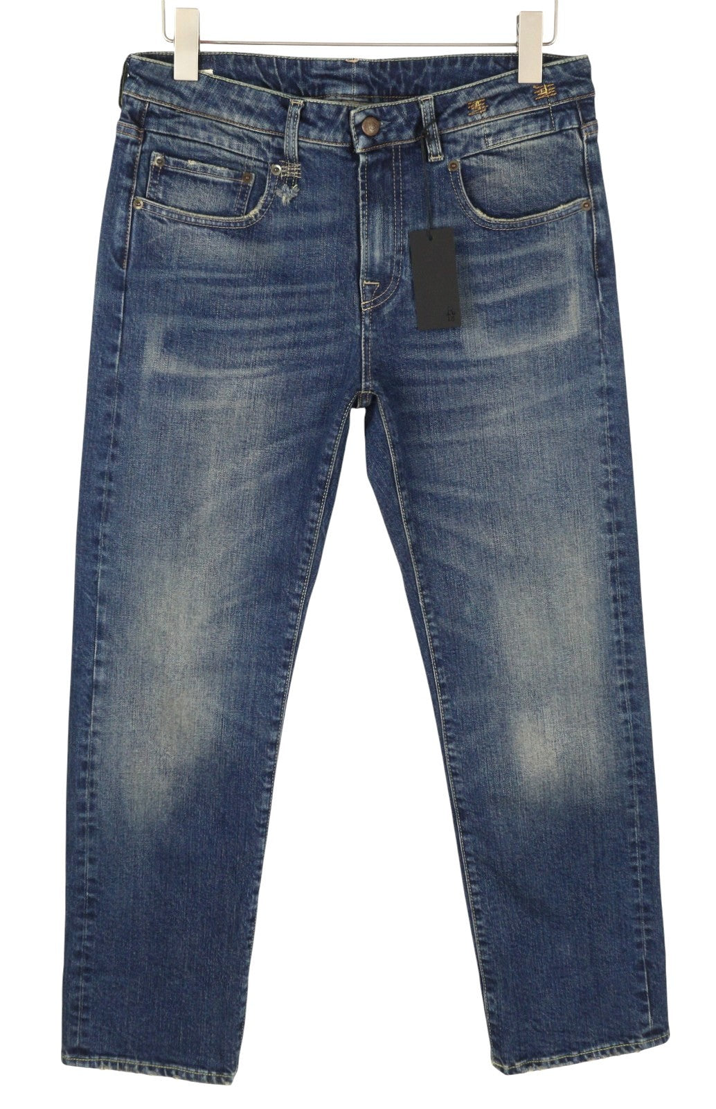 R13 Cuffed Boy Straight Women Jeans 30 Adelaide Stretch Selvedge Limited PF25