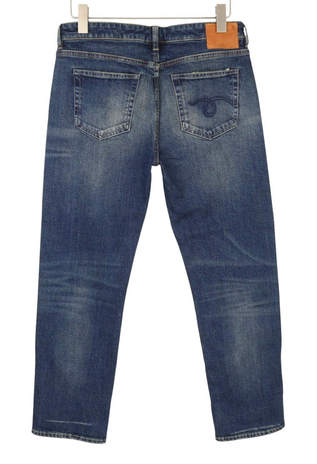 R13 Cuffed Boy Straight Women Jeans 30 Adelaide Stretch Selvedge Limited PF25