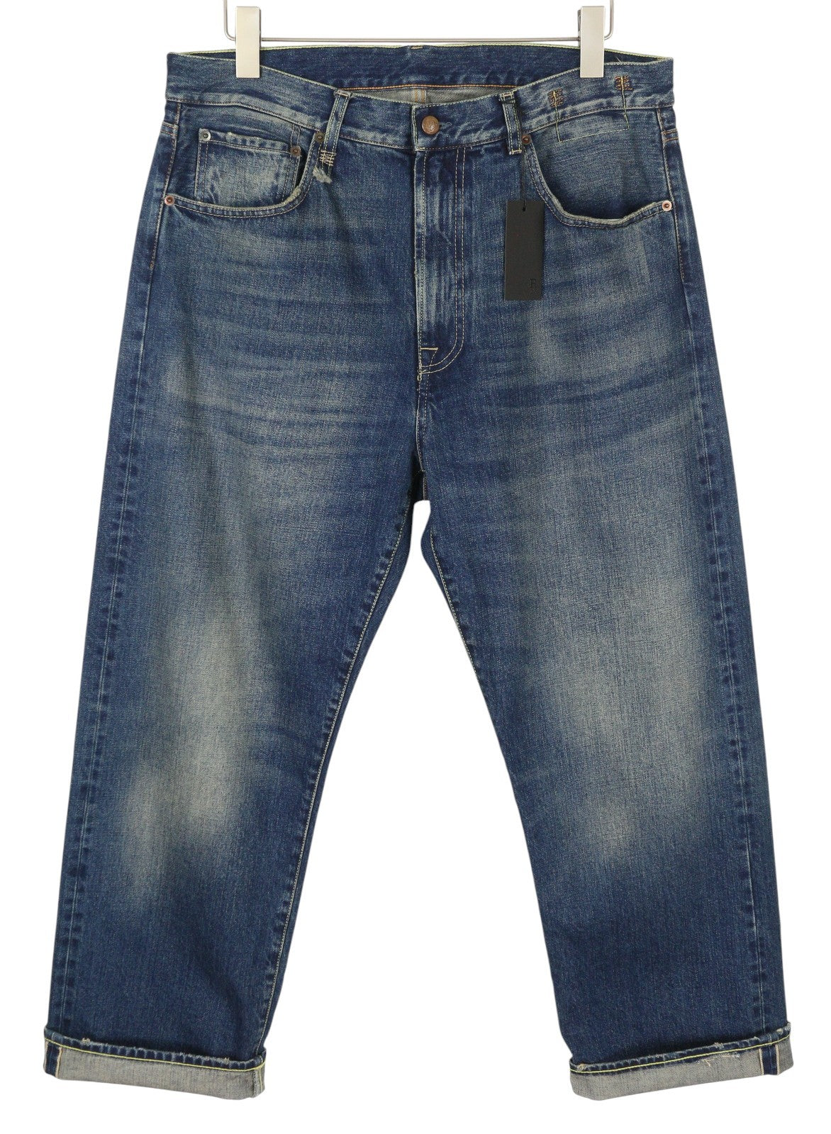 R13 Cuffed X-BF Women Jeans 30 Adelaide Selvedge Blue Limited Edition RRP950