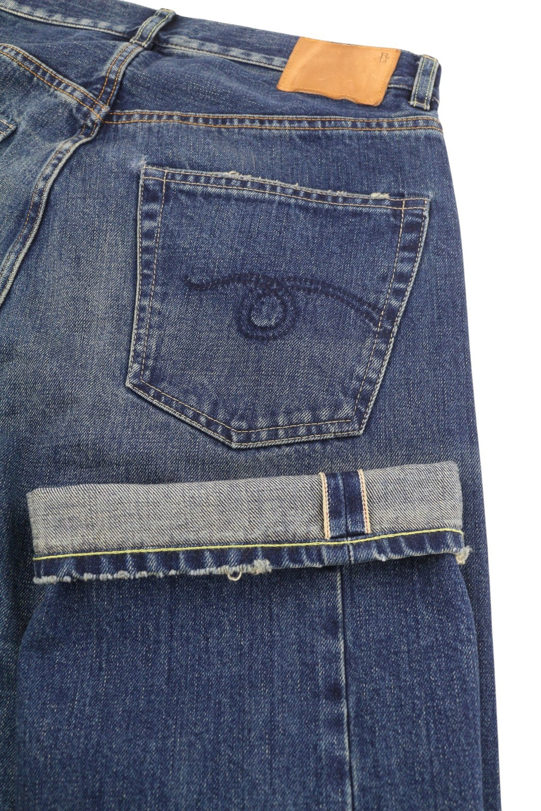 R13 Cuffed X-BF Women Jeans 26 Adelaide Selvedge Blue Limited Edition RRP950