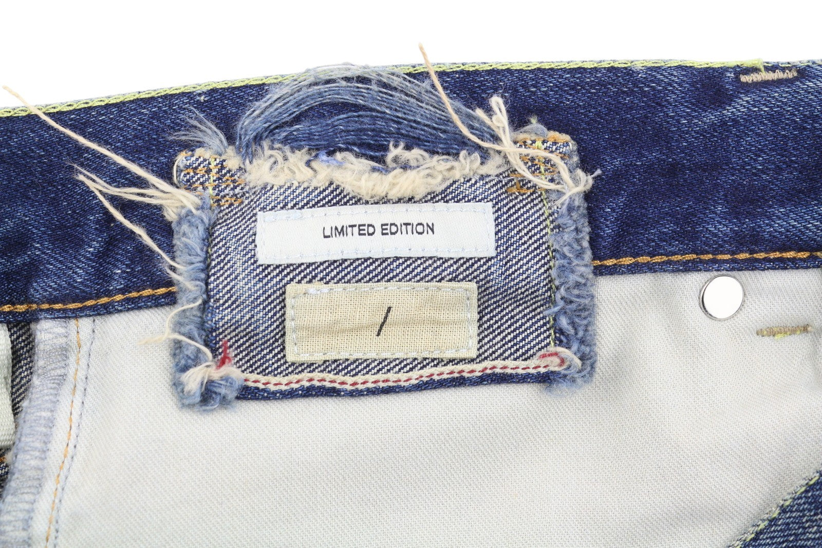 R13 Cuffed X-BF Women Jeans 26 Adelaide Selvedge Blue Limited Edition RRP950