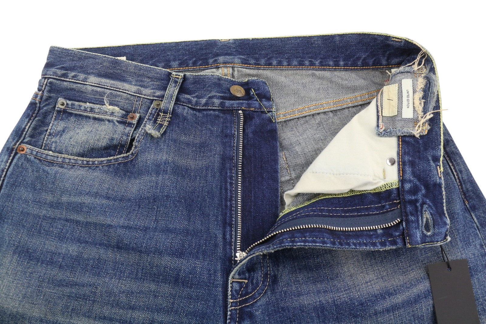 R13 Cuffed X-BF Women Jeans 26 Adelaide Selvedge Blue Limited Edition RRP950