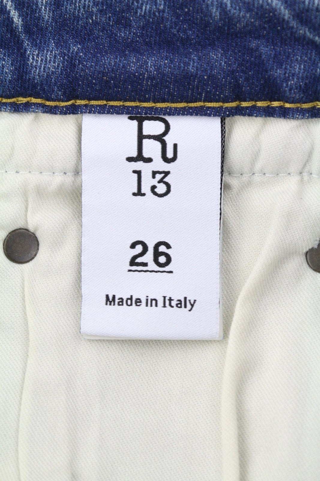 R13 Boy Flare Women Jeans 26 Kelly Stretch Flare Faded Whiskers PF25 RRP645