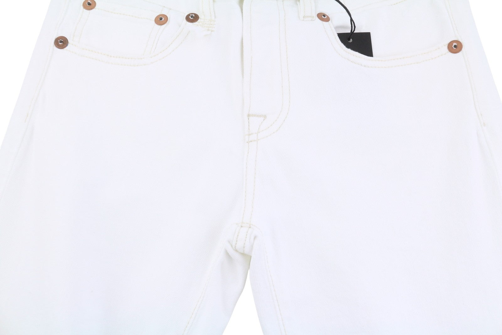 R13 Boy Flare Women Jeans 27 Aerin White Stretch Flared Fit Zip Fly Denim PF25