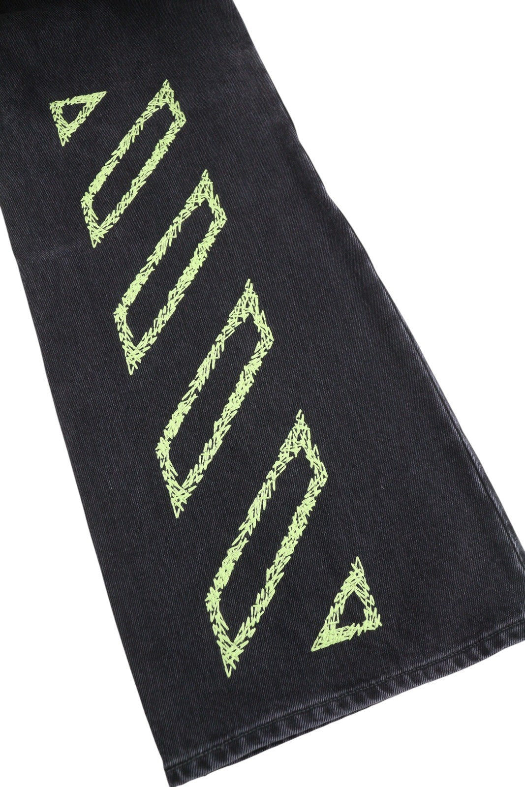 OFF-WHITE c/o VIRGIL ABLOH Diag Outl Relaxed Men Jeans W34 Black AW25 RRP799