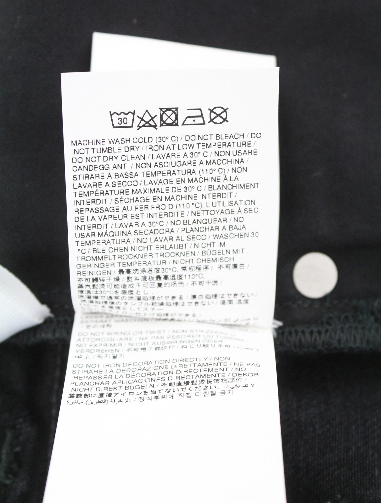 OFF-WHITE c/o VIRGIL ABLOH Diag Outl Relaxed Men Jeans W30 Black AW25 RRP799