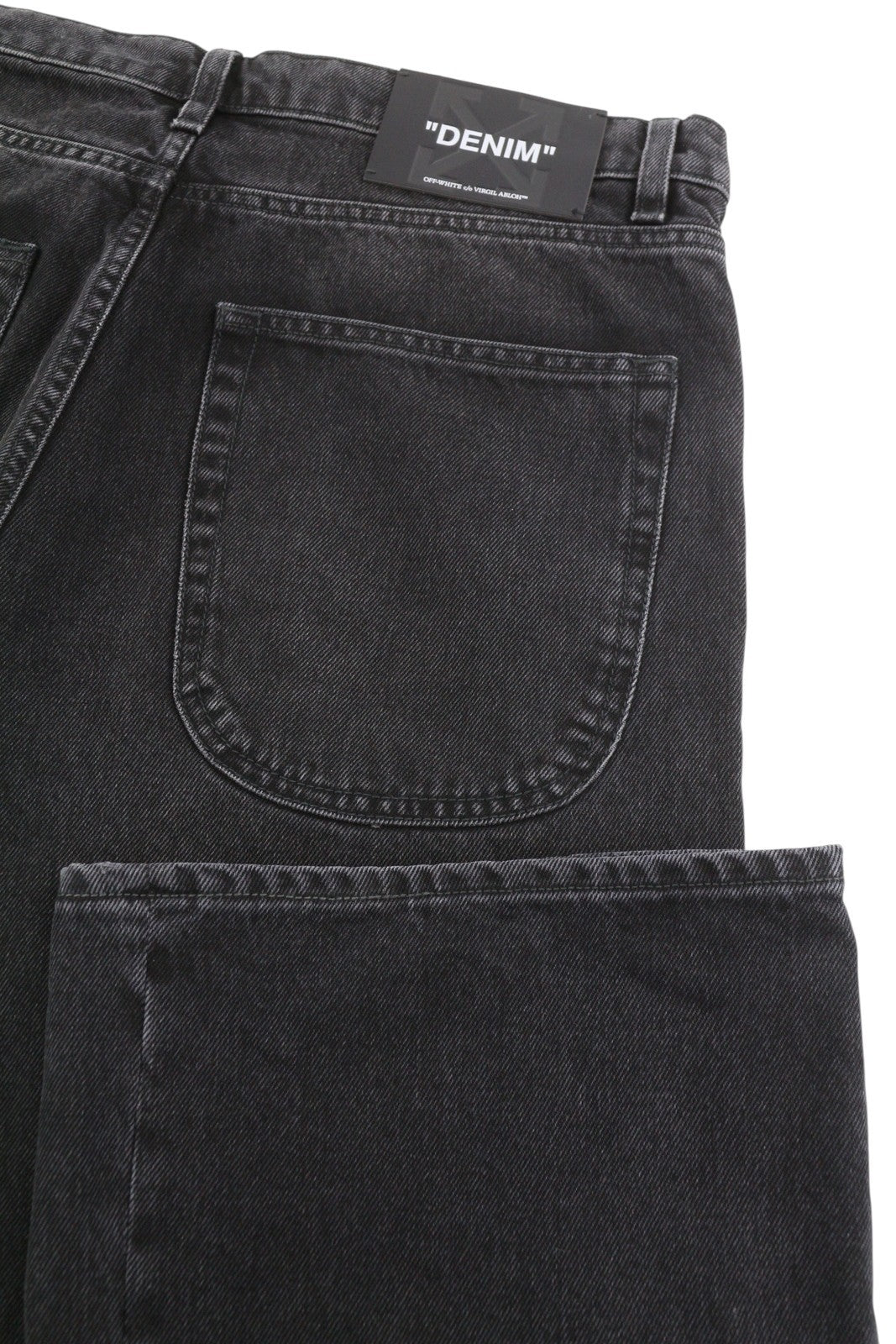 OFF-WHITE c/o VIRGIL ABLOH Diag Outl Relaxed Men Jeans W30 Black AW25 RRP799