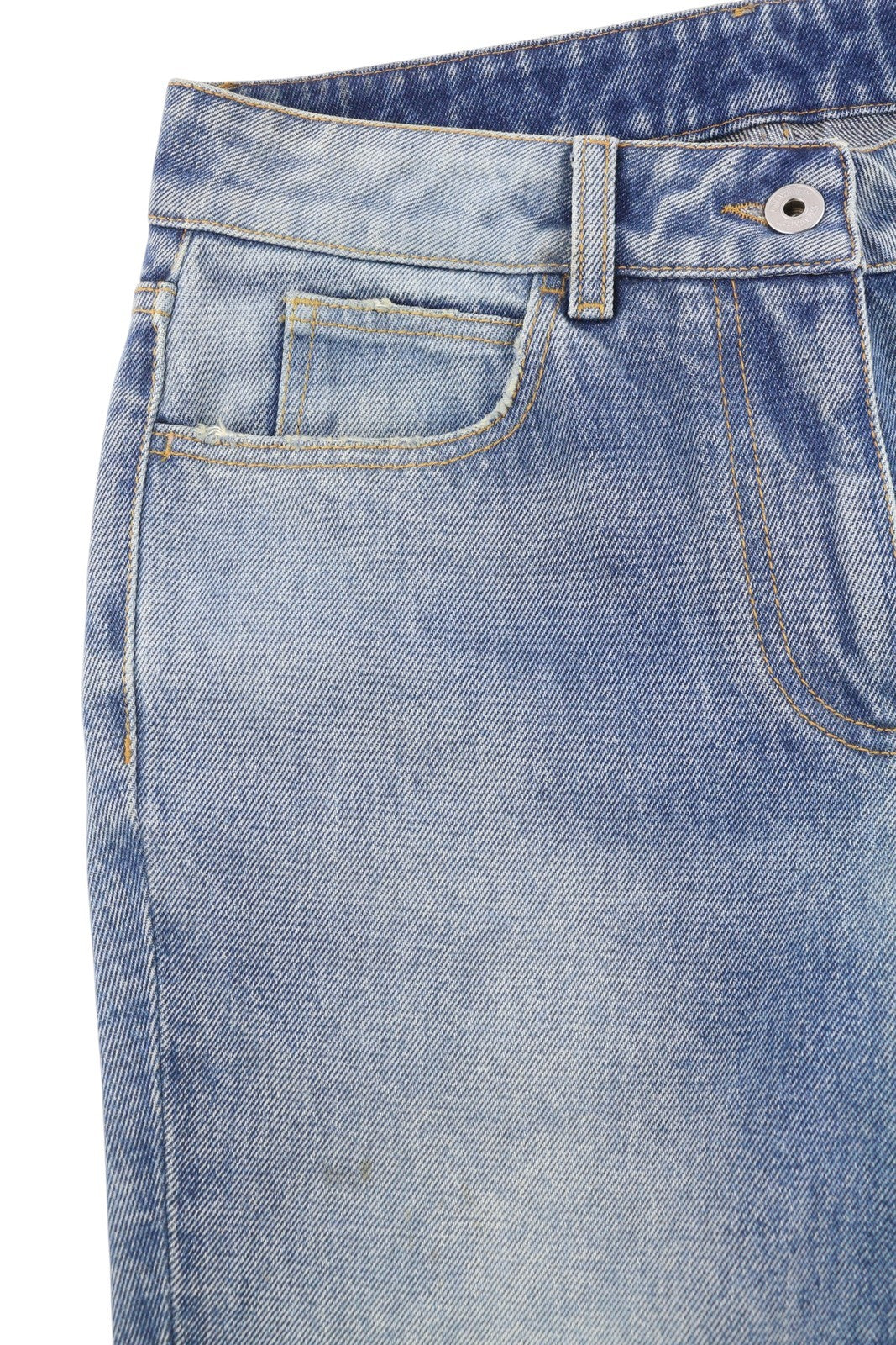 OFF-WHITE c/o VIRGIL ABLOH Slim Flared 5PKT Women Jeans W26 Blue Faded Bootcut