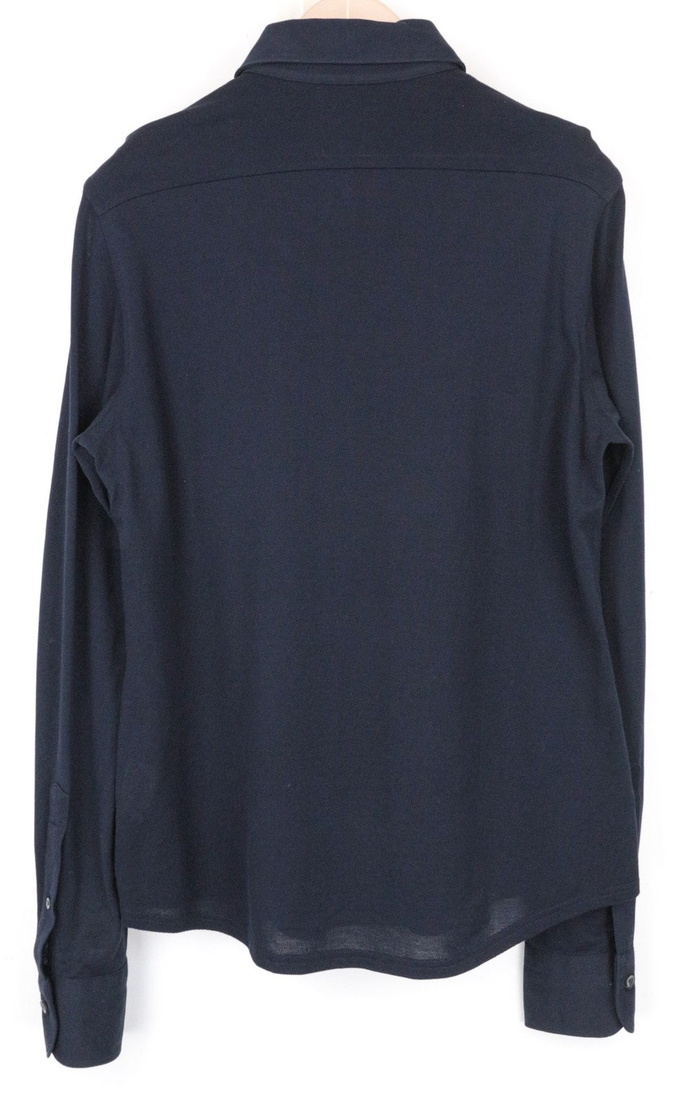 SUITSUPPLY Men's Formal Shirt 37/14 1/2 Navy Cotton Polo Slim Cutaway Extra Fit