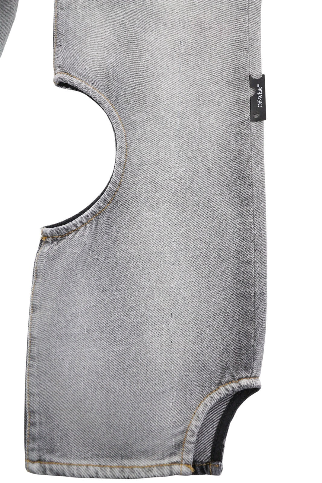 OFF-WHITE c/o VIRGIL ABLOH Meteor Denim Bleach Women Jeans W26 Cut F25 RRP765