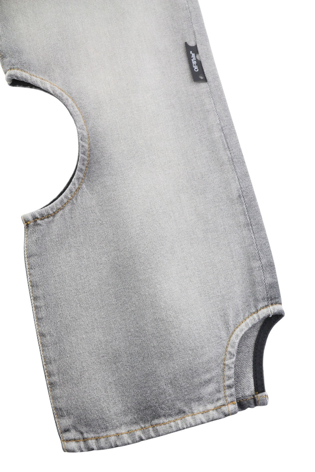 OFF-WHITE c/o VIRGIL ABLOH Meteor Denim Bleach Women Jeans W27 Grey F25 RRP765