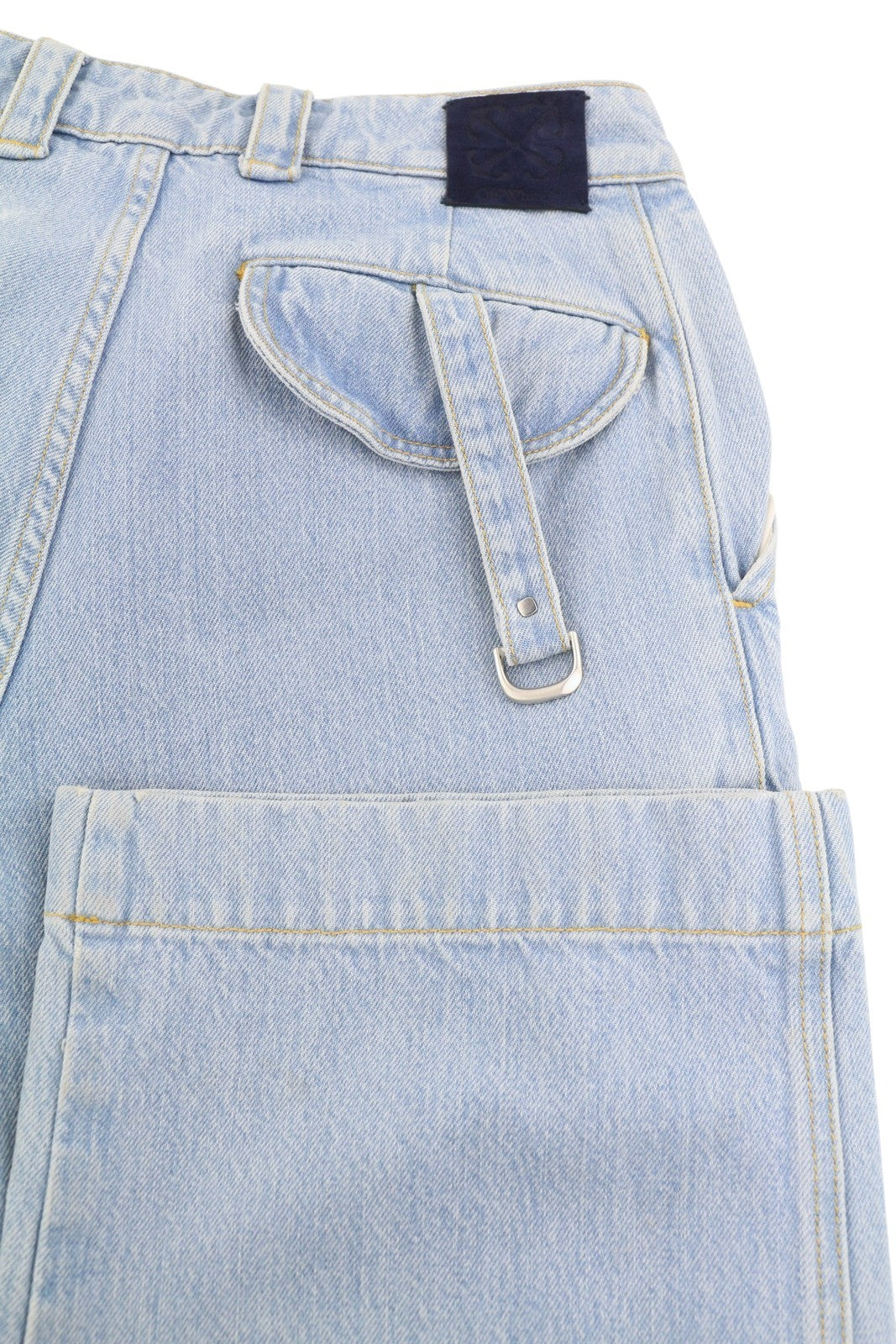 OFF-WHITE c/o VIRGIL ABLOH Bleach Cargo Over Pant Women Jeans W26 Baggy RRP2088