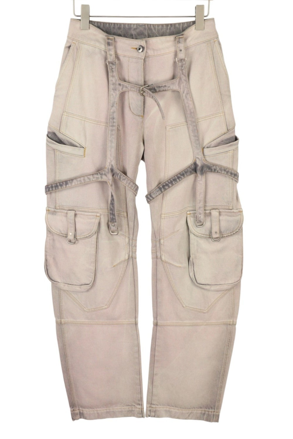 OFF-WHITE c/o VIRGIL ABLOH Laundry Cargo Over Pants Women Jeans W26 RRP2088