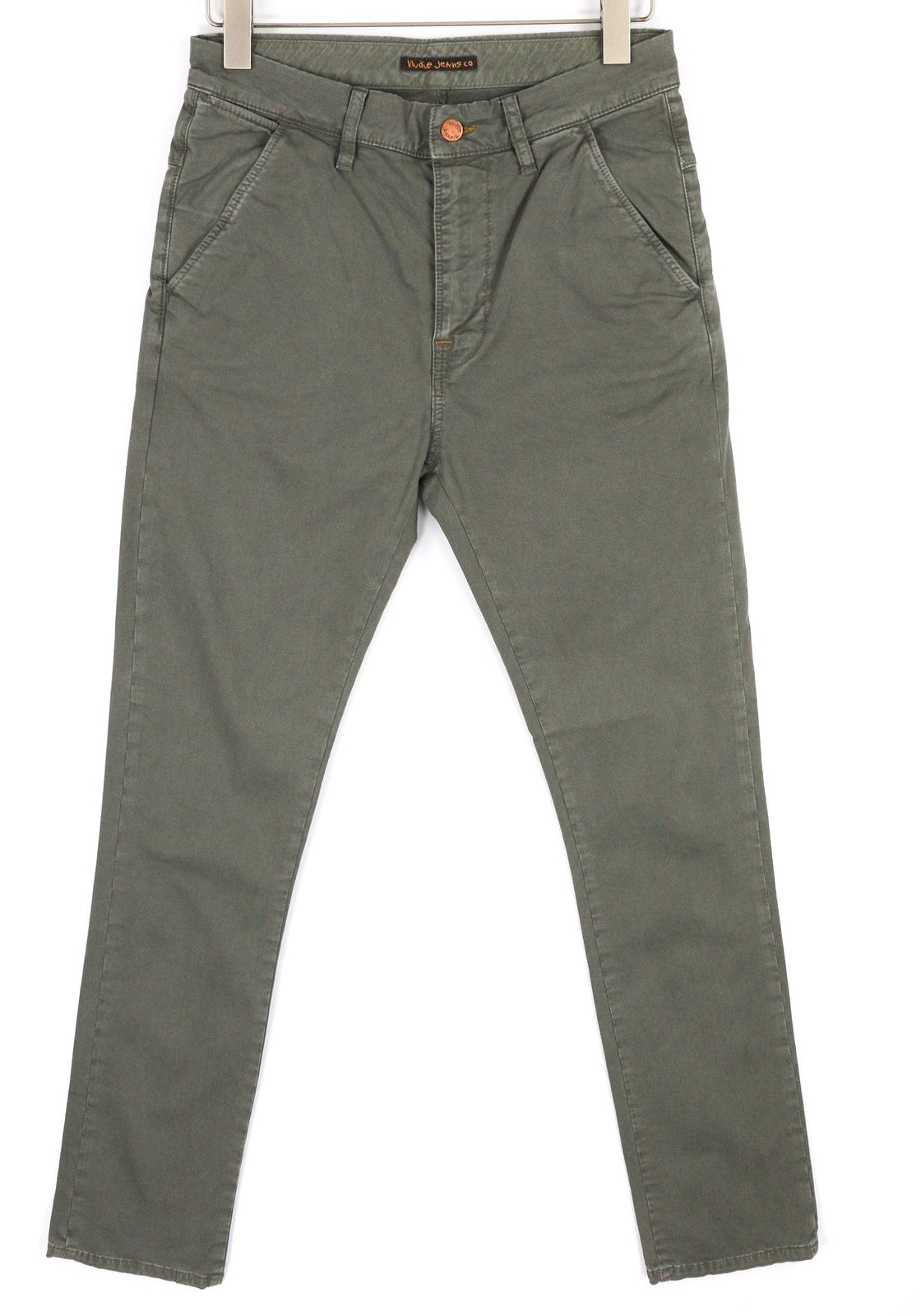 Schmale Khaki-Hose