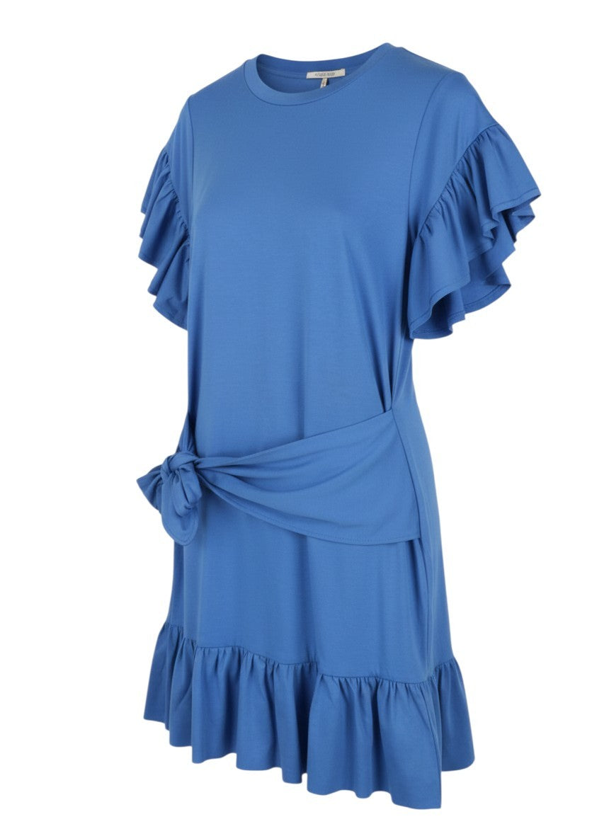 Blaues Baumwollkleid