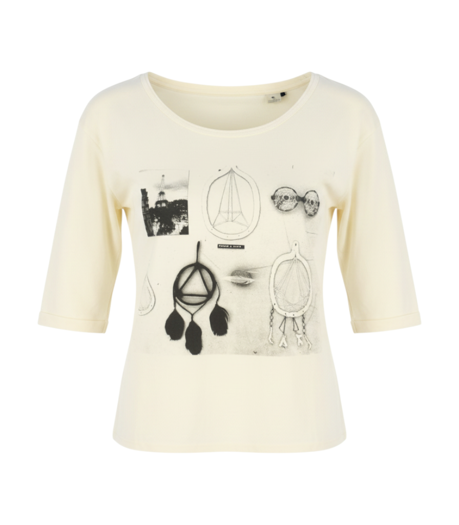 Ivory Cotton T-Shirt