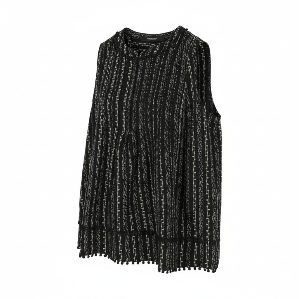 Schwarzes Baumwoll-T-Shirt