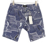 Blue Cotton Shorts