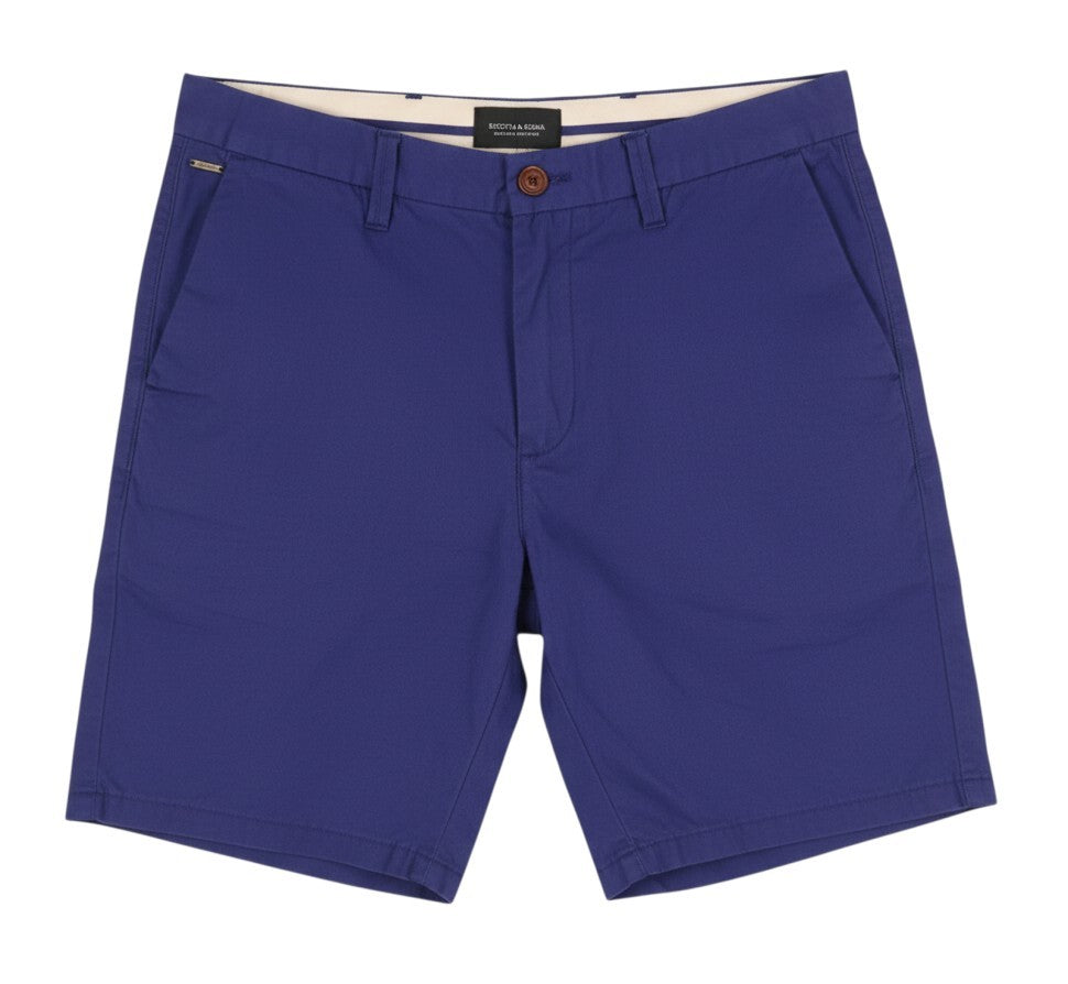 Blaue Baumwollshorts