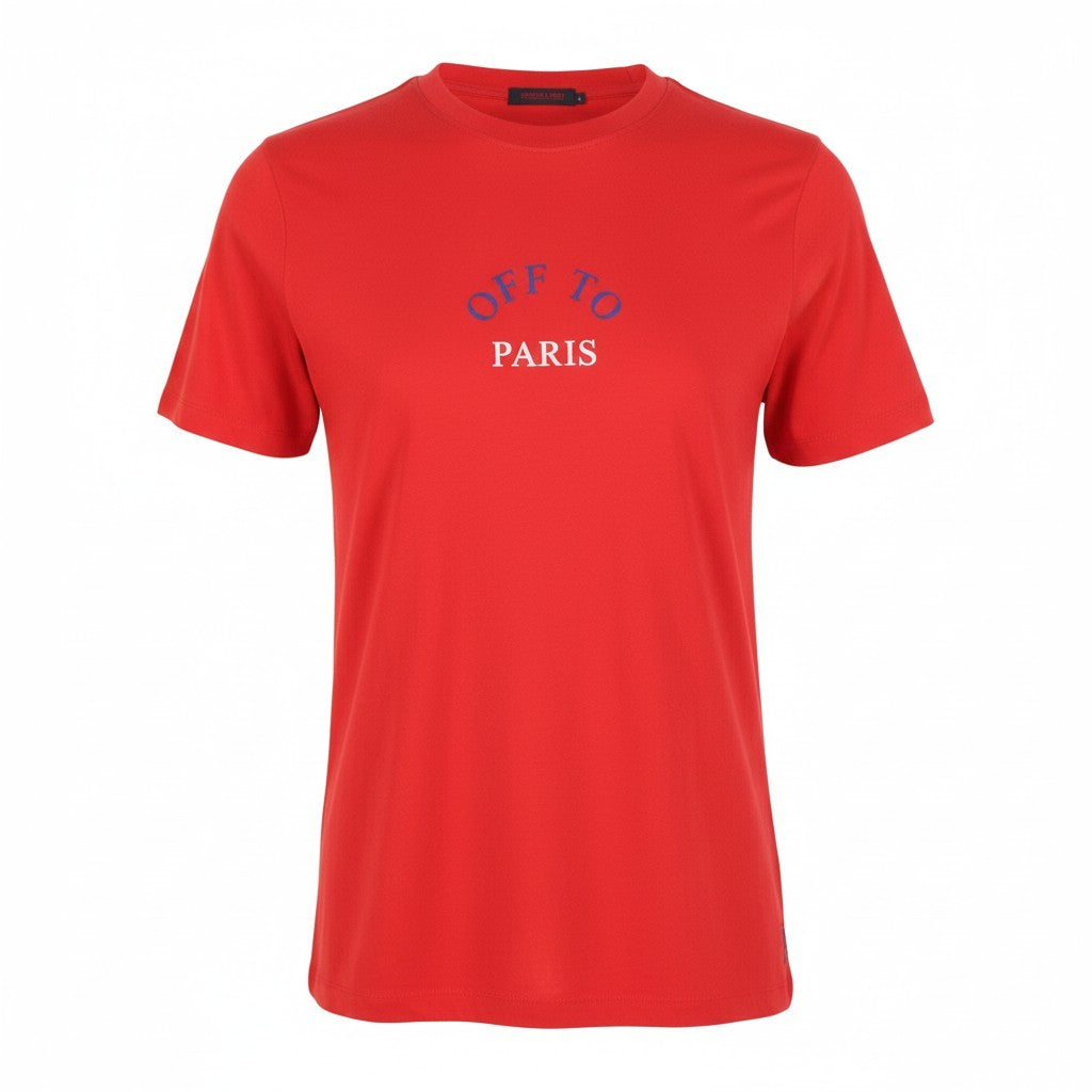 Rotes Baumwoll-T-Shirt