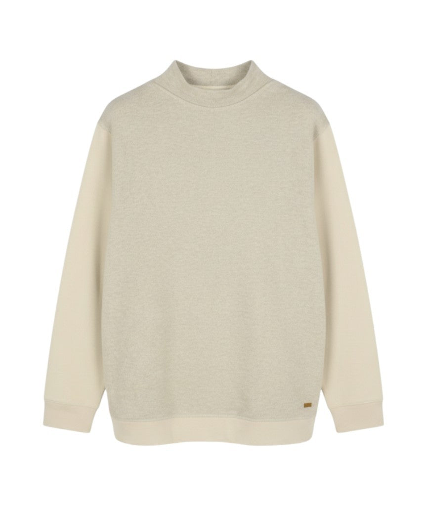 Beiges Baumwoll-Sweatshirt