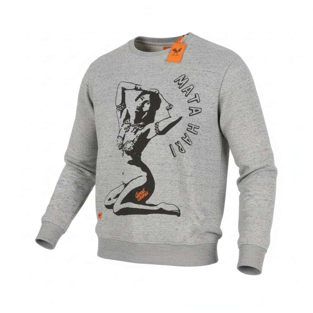 Graues Sweatshirt aus Baumwolle