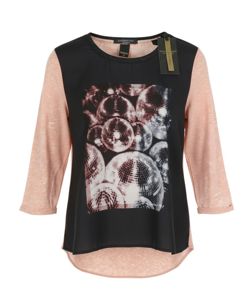 Mehrfarbiges Polyester-T-Shirt