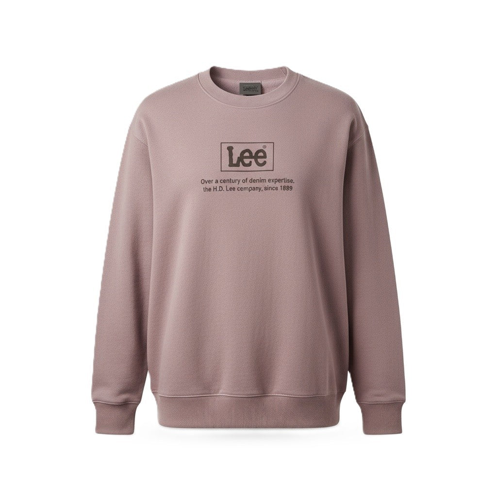 Lila Baumwoll-Sweatshirt