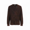 DIESEL Men T-Shirt T-Glyn L Acid Wash Long Sleeve Crew Neck Logo Tricot