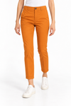 PT TORINO Women Trousers Gio IT 42 W28 Chino Slim Turn-Up Ankle Brown RRP240