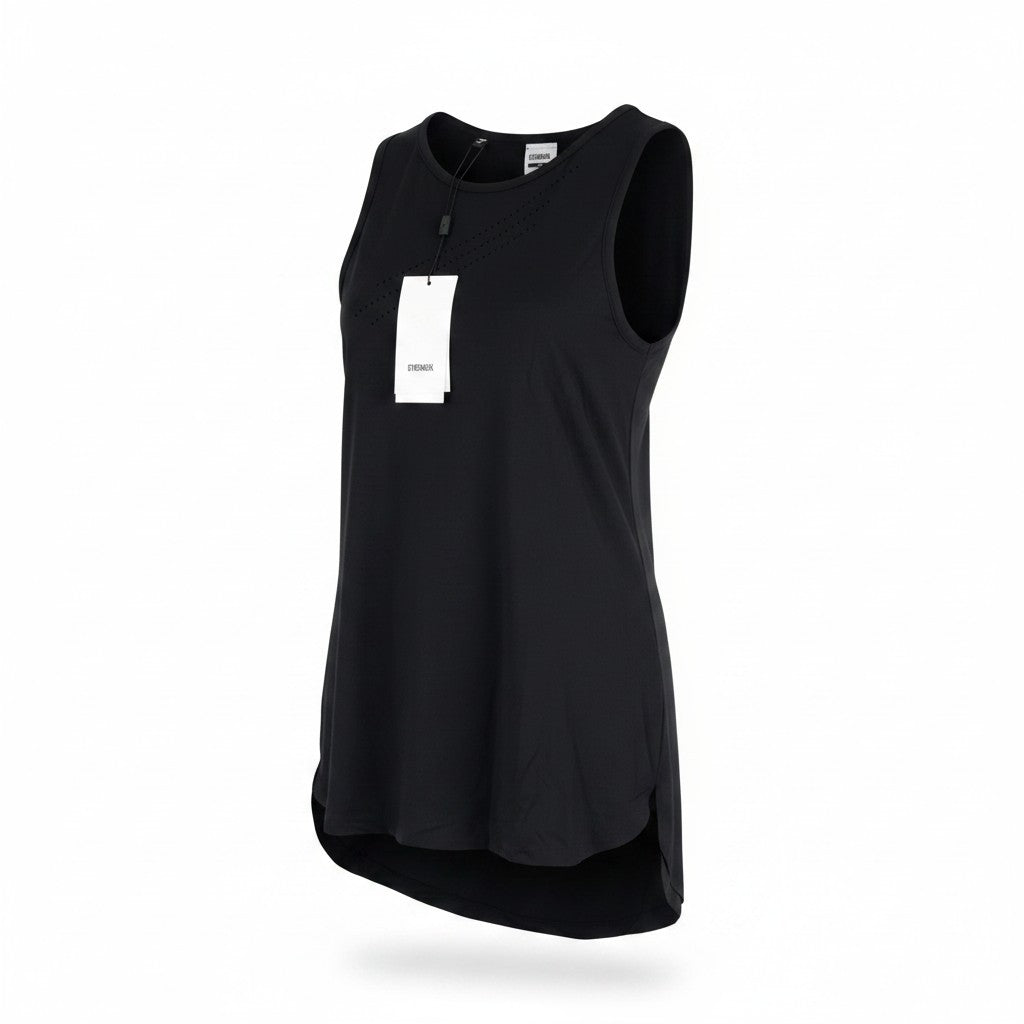 Schwarzes Nylon-T-Shirt