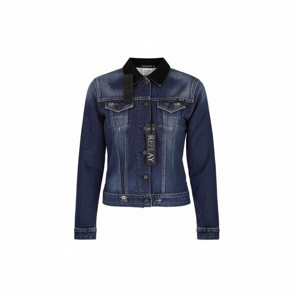 Blaue Jeansjacke
