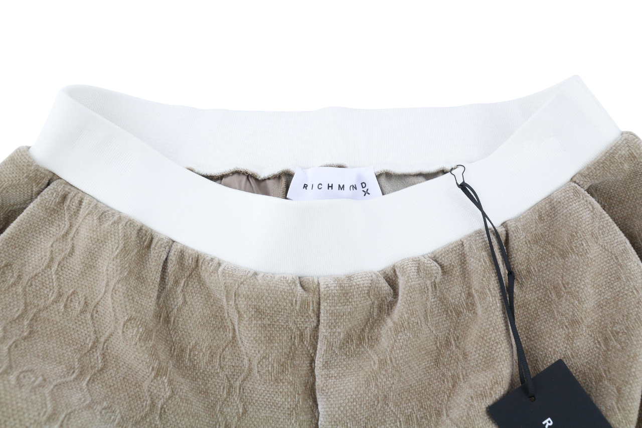 JOHN RICHMOND Mens Set M Brown Patterned Sweatshirt Straight  Pants 2 Pc